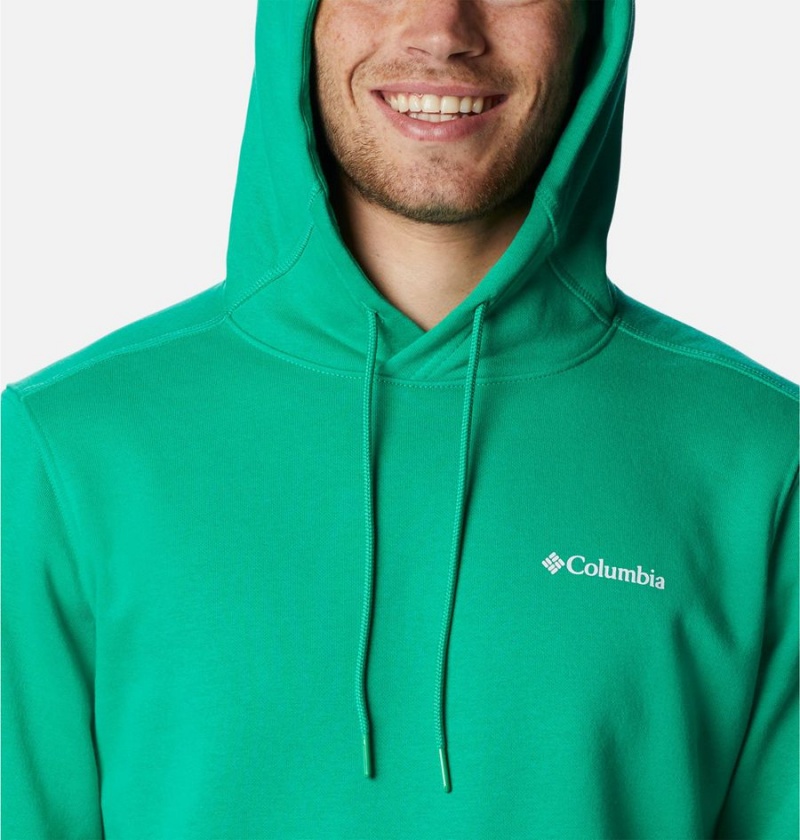 Green Columbia CSC Basic Logo II Men's Hoodie | 49635UMQR