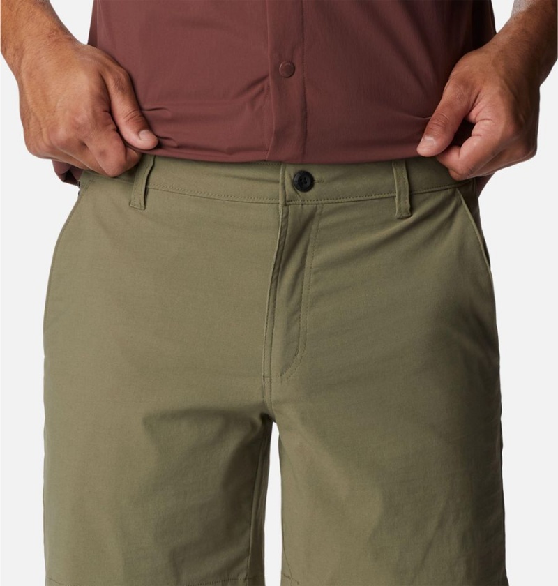 Green Columbia Canyon Gate Utility Men's Shorts | 53014WNPA