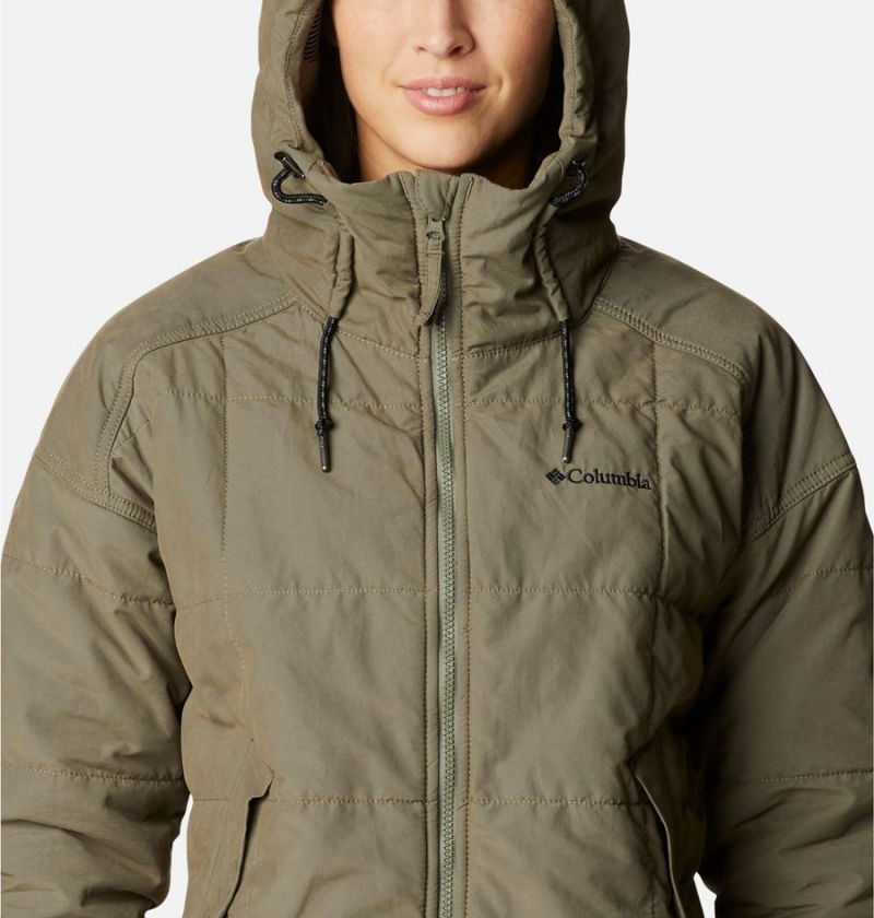 Green Columbia Chatfield Hill Novelty Women's Coats | 75648HOWZ