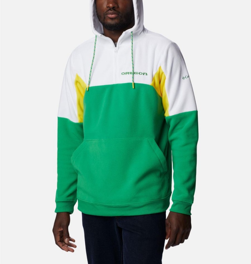 Green Columbia Collegiate Lodge Fleece - Oregon Men's Hoodie | 70524ESRN