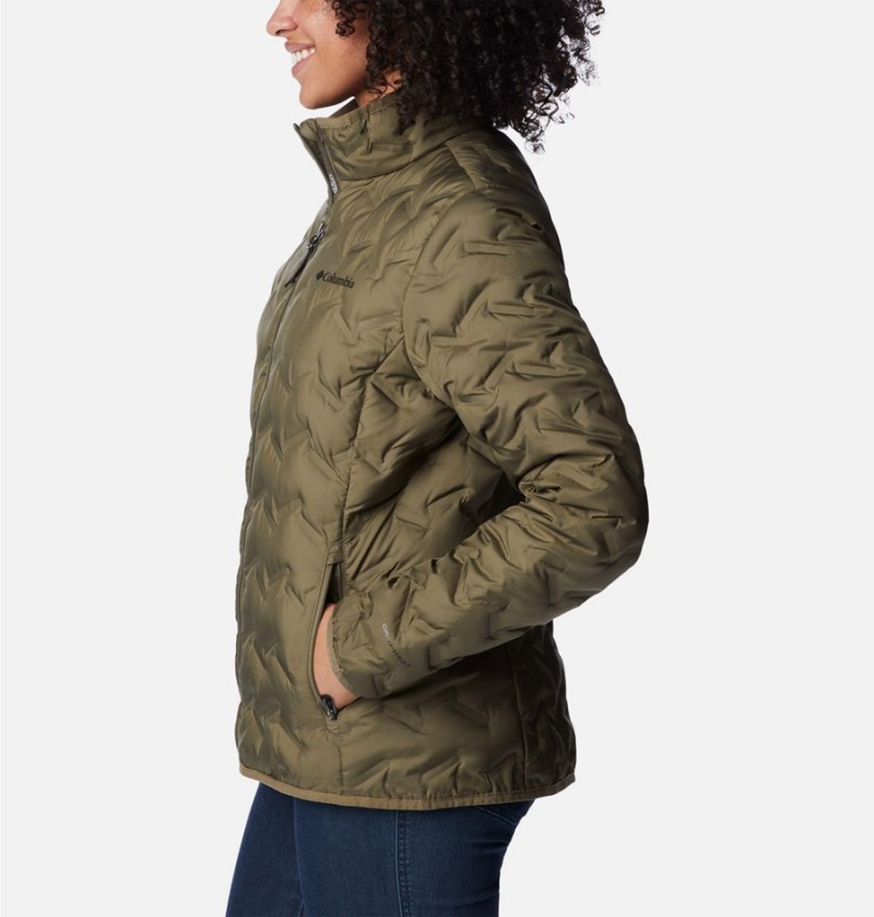 Green Columbia Delta Ridge Women's Puffer Jacket | 07254TWYR