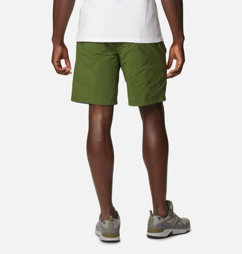 Green Columbia Deschutes Valley Reversible Men's Shorts | 10476LWQB