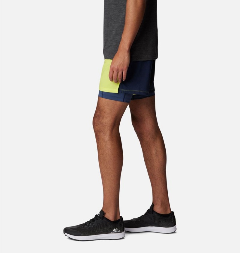 Green Columbia Endless Trail 2-in-1 Men's Shorts | 70963RSVU