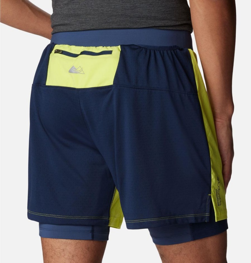 Green Columbia Endless Trail 2-in-1 Men's Shorts | 70963RSVU