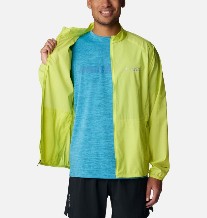 Green Columbia Endless Trail Wind Shell Jacket Men's Windbreaker | 71964QBUJ