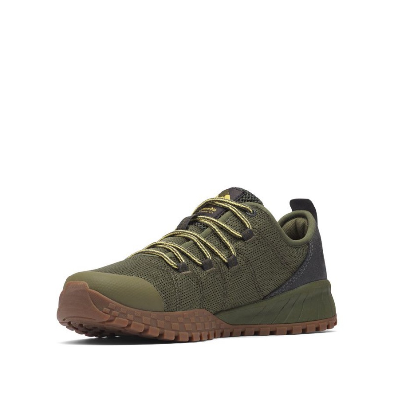 Green Columbia Fairbanks Low Men's Sneakers | 89740CLQB