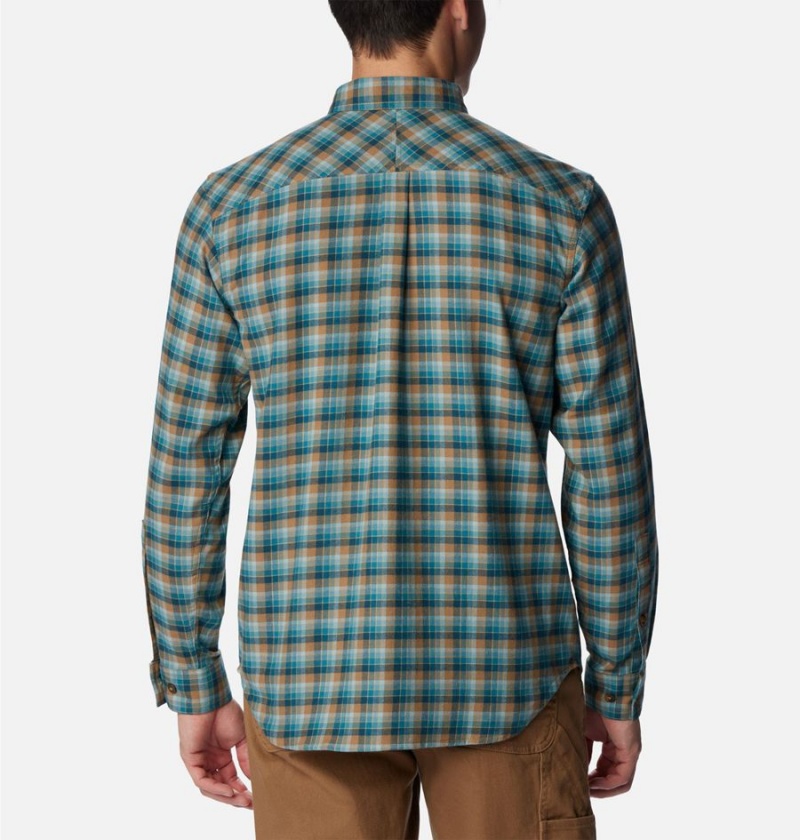 Green Columbia Flare Gun Stretch Flannel Men's Shirt | 35012XVTH