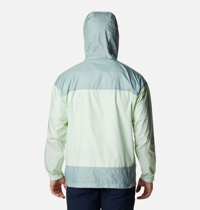 Green Columbia Flash Challenger Jacket Men's Windbreaker | 21378DCAL