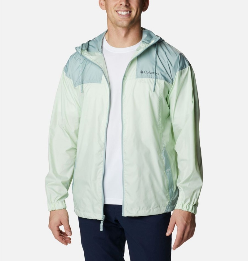 Green Columbia Flash Challenger Jacket Men's Windbreaker | 21378DCAL