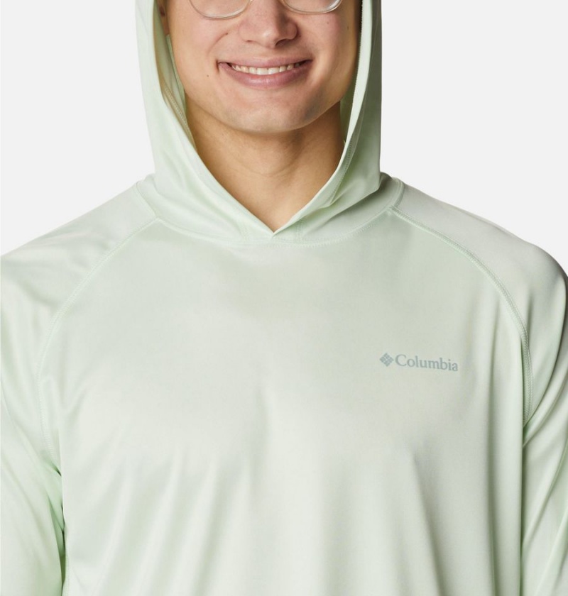 Green Columbia Fork Stream Men's Hoodie | 42931HCVR