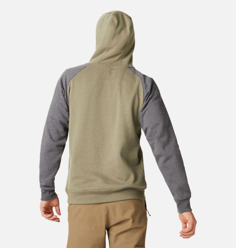 Green Columbia Hart Mountain II Men's Hoodie | 59628YPWO