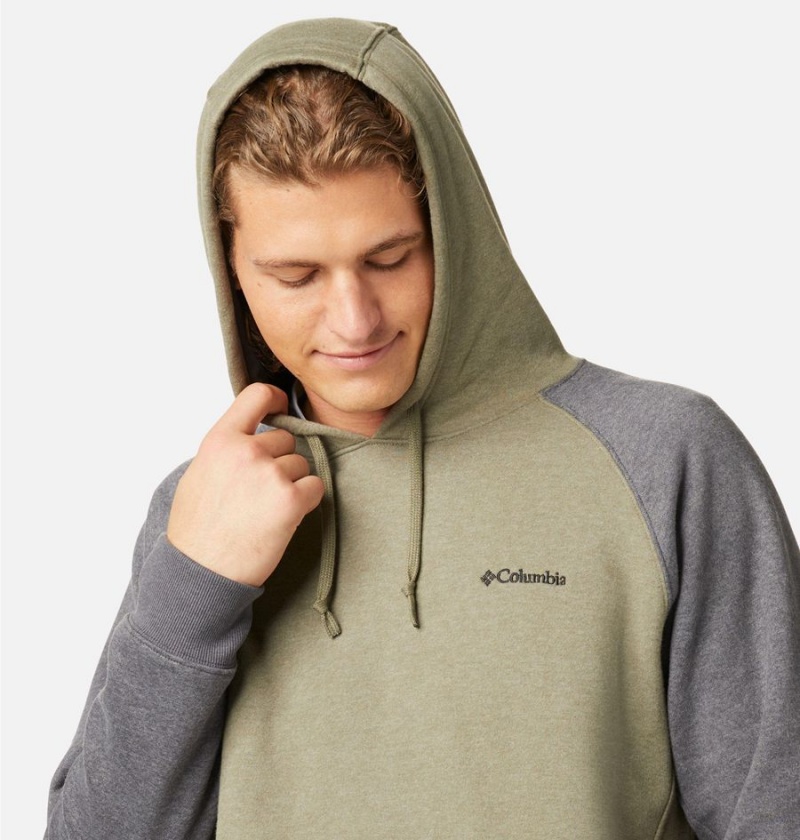 Green Columbia Hart Mountain II Men's Hoodie | 59628YPWO