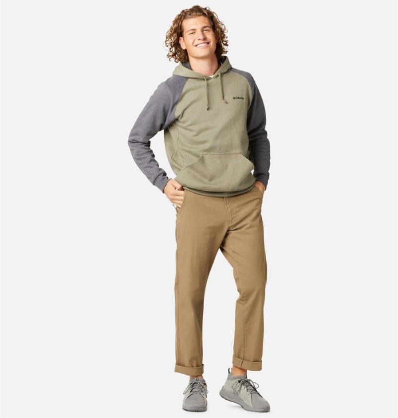 Green Columbia Hart Mountain II Men's Hoodie | 59628YPWO