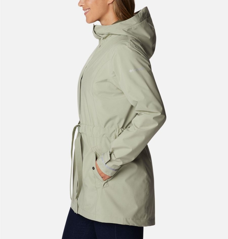 Green Columbia Here and There II Trench Women's Rain Jacket | 74280HDOZ