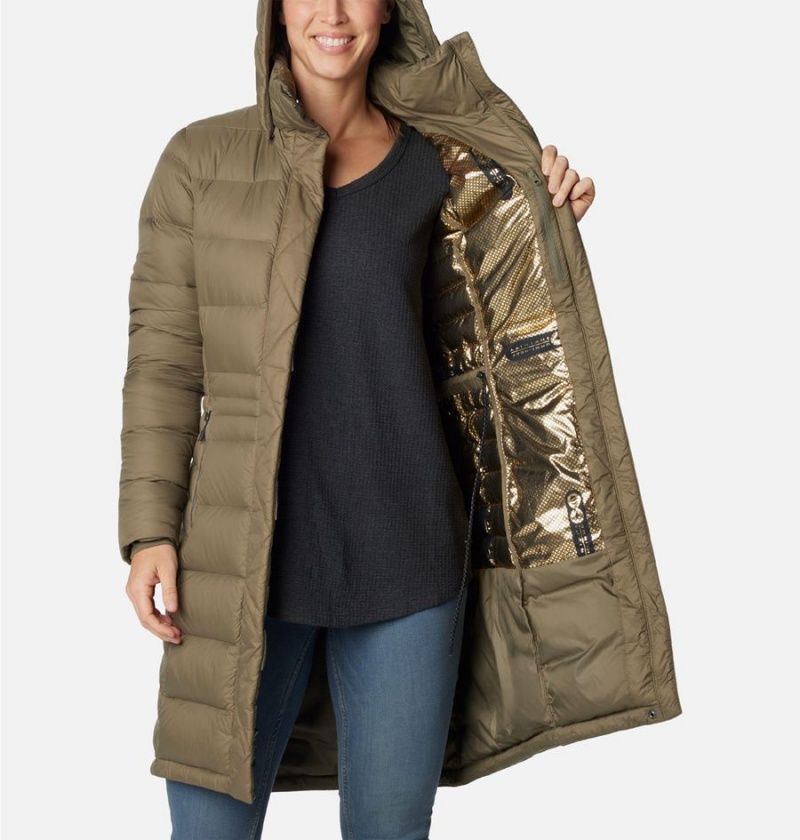 Green Columbia Hexbreaker Elite Down Women's Coats | 32195FIAQ