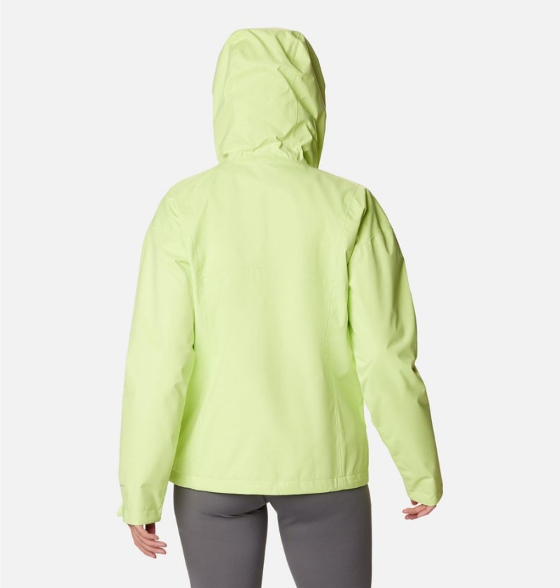 Green Columbia Hikebound Women's Rain Jacket | 10736THAC