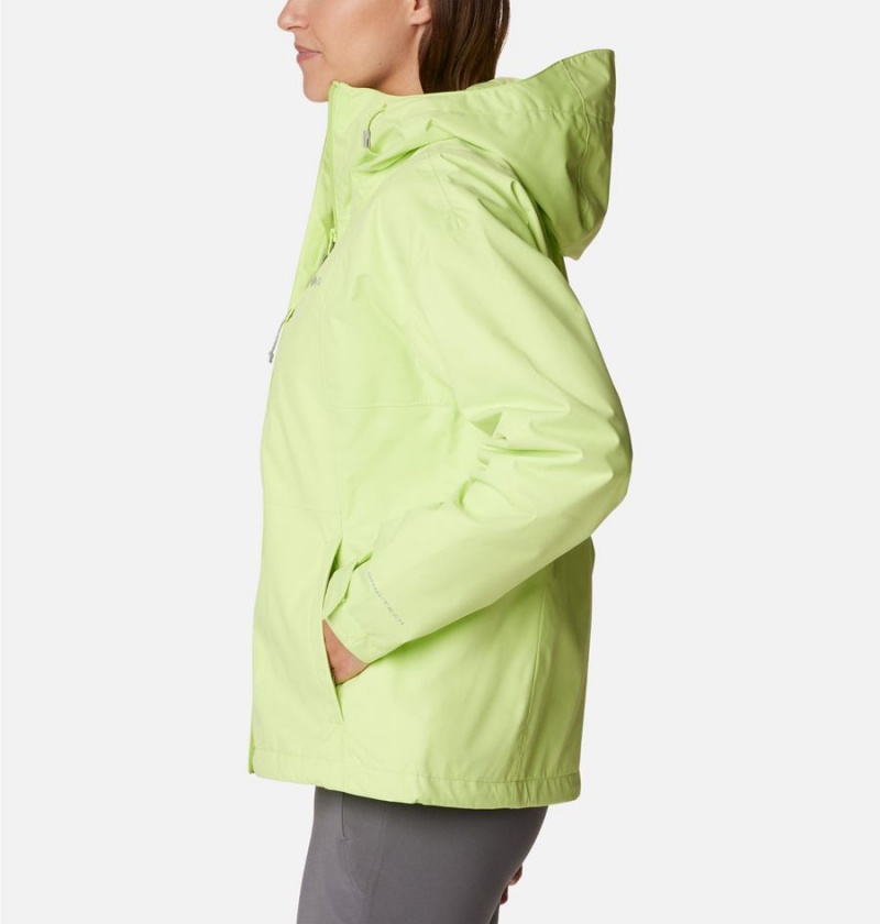 Green Columbia Hikebound Women's Rain Jacket | 10736THAC