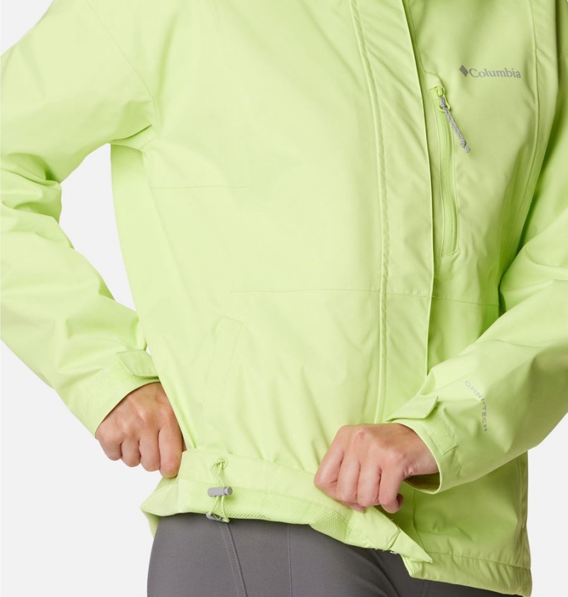 Green Columbia Hikebound Women's Rain Jacket | 10736THAC