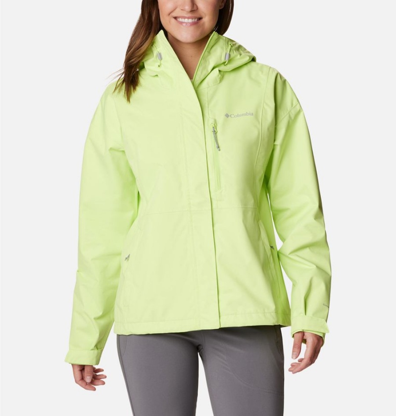 Green Columbia Hikebound Women\'s Rain Jacket | 10736THAC