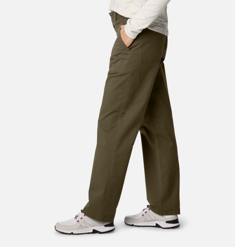 Green Columbia Holly Hideaway Cotton Women's Pants | 19675BCVY