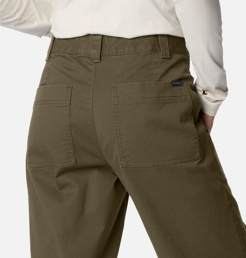 Green Columbia Holly Hideaway Cotton Women's Pants | 19675BCVY