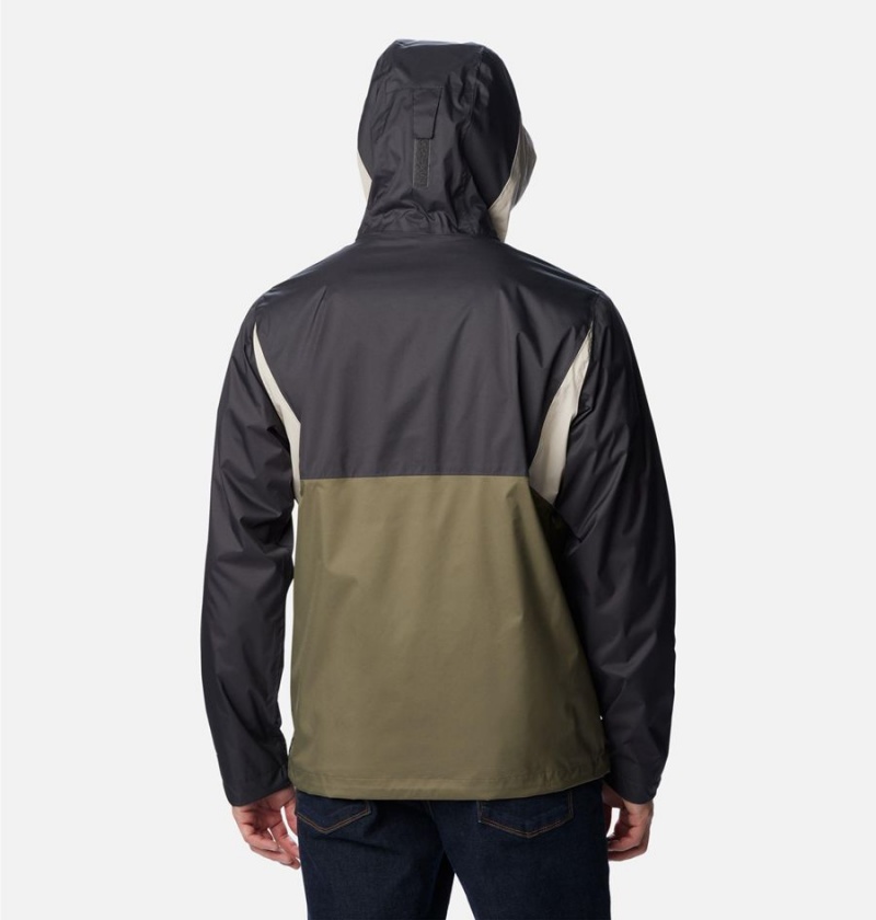 Green Columbia Inner Limits II Men's Rain Jacket | 75032MESX