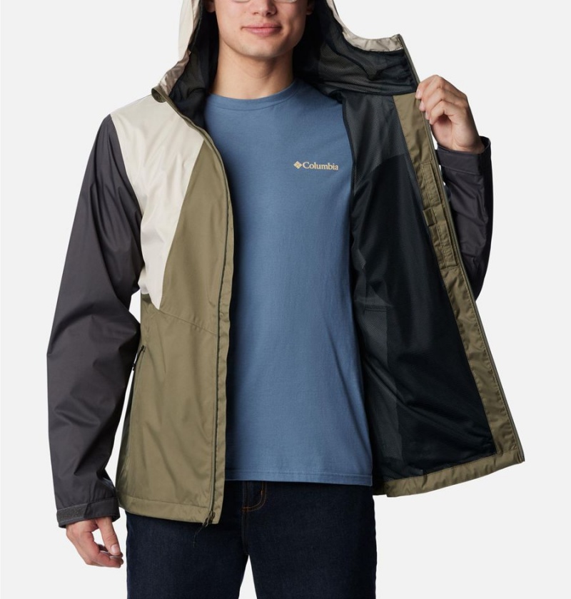 Green Columbia Inner Limits II Men's Rain Jacket | 75032MESX