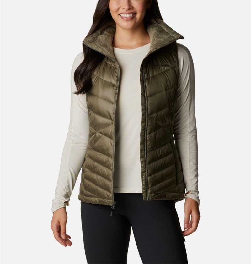 Green Columbia Joy Peak Insulated Women's Vest | 50324BKDG