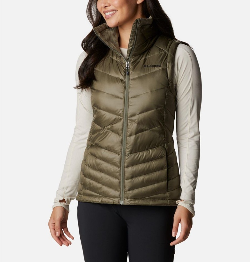 Green Columbia Joy Peak Insulated Women\'s Vest | 50324BKDG