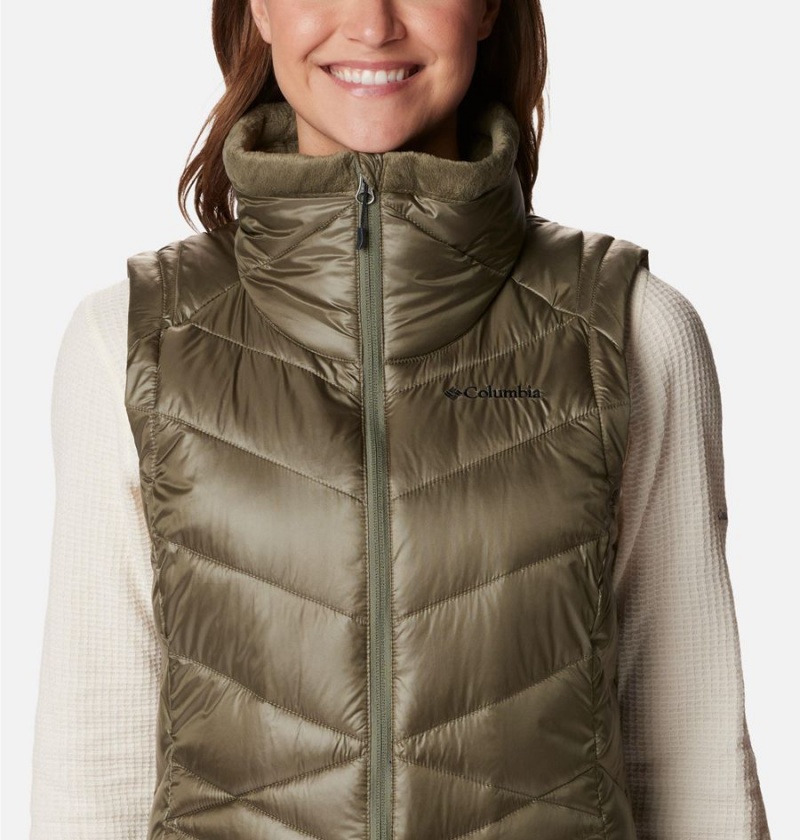 Green Columbia Joy Peak Long Women's Vest | 89405WION