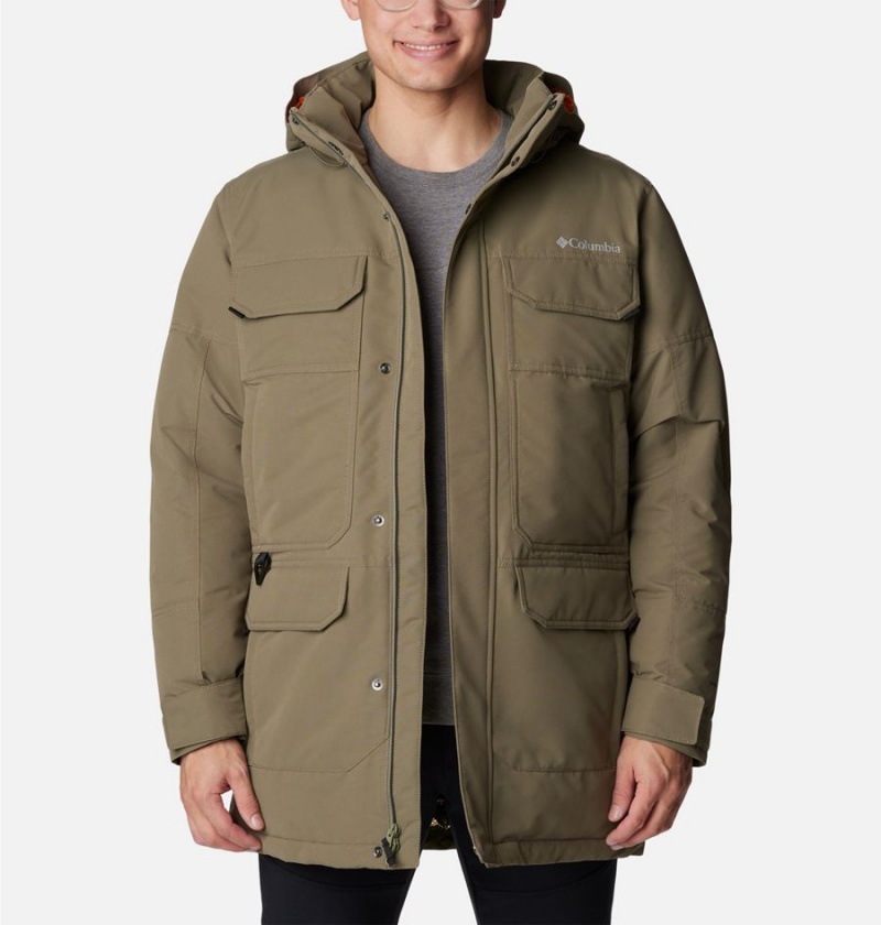 Green Columbia Landroamer Down Men's Coats | 80172VJAH