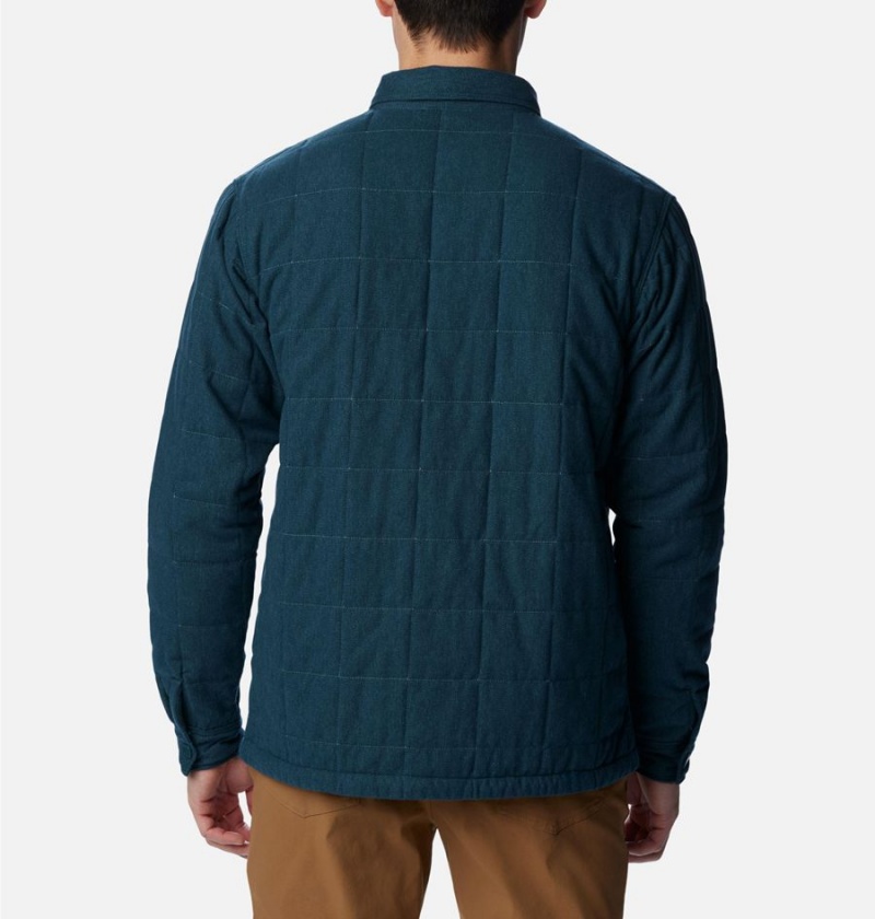 Green Columbia Landroamer Quilted Jacket Men's Shirt | 80673GDWQ