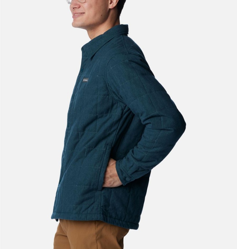 Green Columbia Landroamer Quilted Jacket Men's Shirt | 80673GDWQ