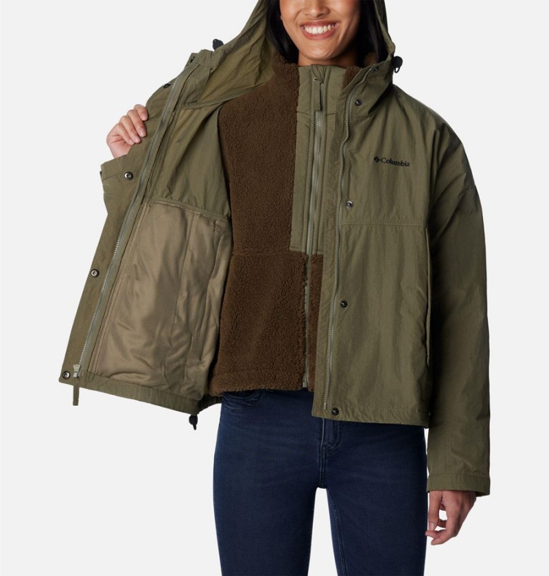 Green Columbia Laurelwoods II Interchange Women's 3 In 1 Jackets | 32457MNKD