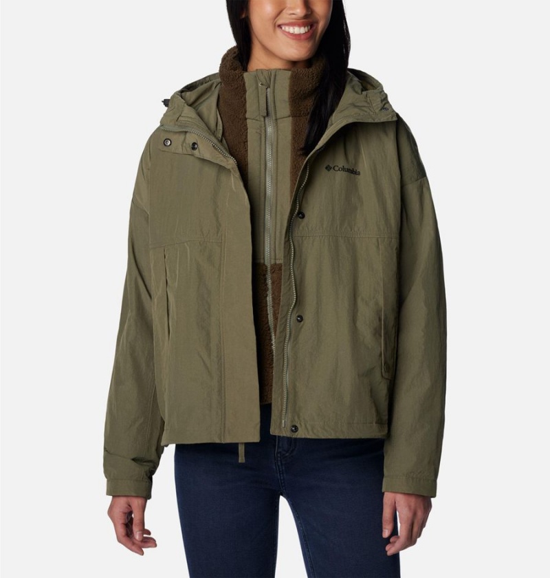 Green Columbia Laurelwoods II Interchange Women's 3 In 1 Jackets | 32457MNKD