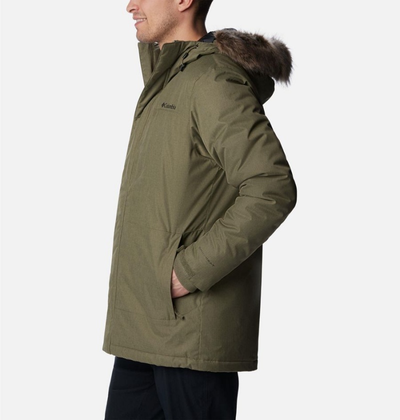 Green Columbia Leif Trail Men's Coats | 01873IAXU