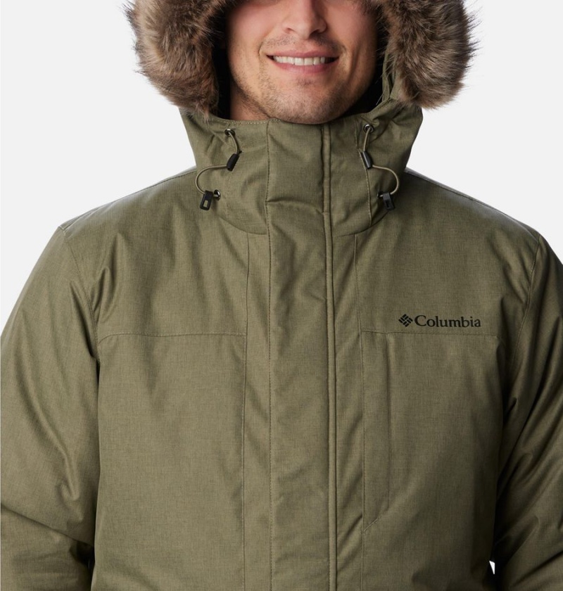 Green Columbia Leif Trail Men's Coats | 01873IAXU