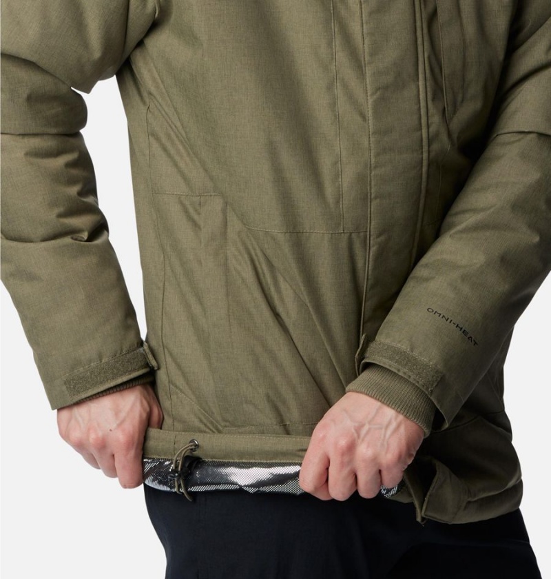 Green Columbia Leif Trail Men's Coats | 01873IAXU