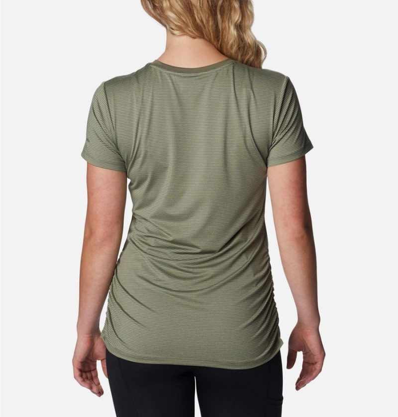 Green Columbia Leslie Falls Short Sleeve Women's T-Shirt | 29638JQOS