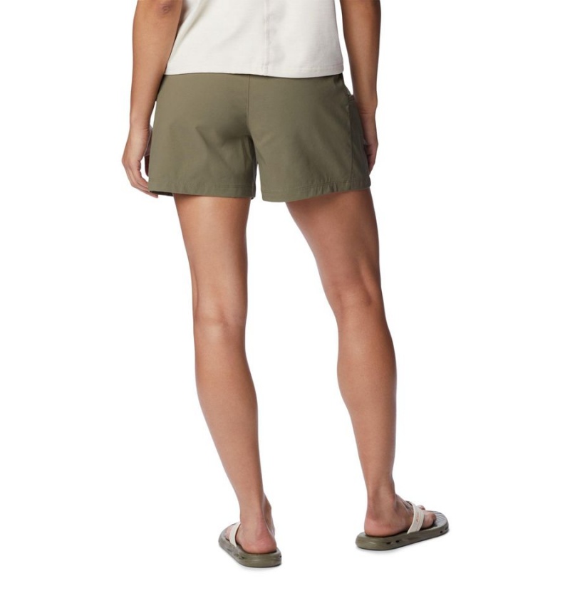 Green Columbia Leslie Falls Women's Shorts | 58240RFEL