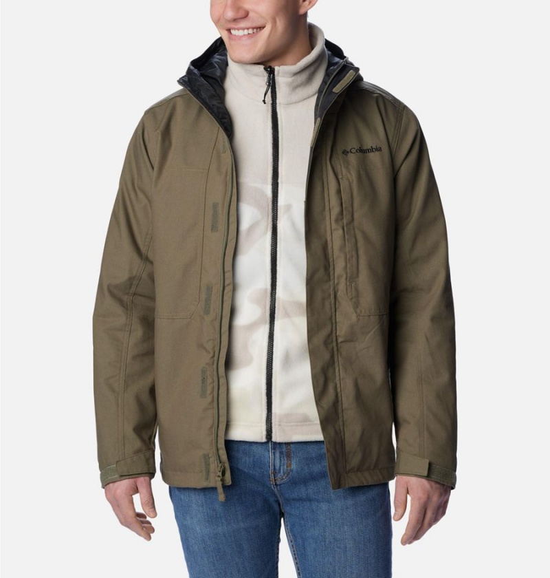 Green Columbia Loma Vista Interchange Men's 3 In 1 Jackets | 62781CRYJ