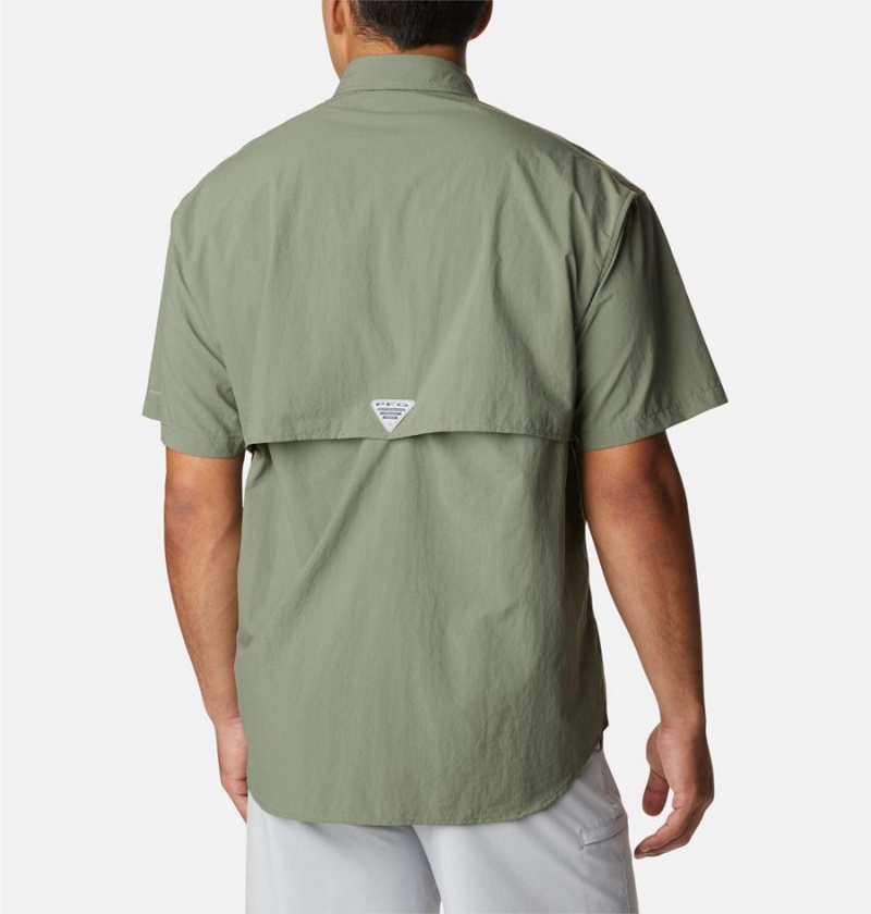 Green Columbia PFG Bahama II Short Sleeve Men's Shirt | 79568CEKZ