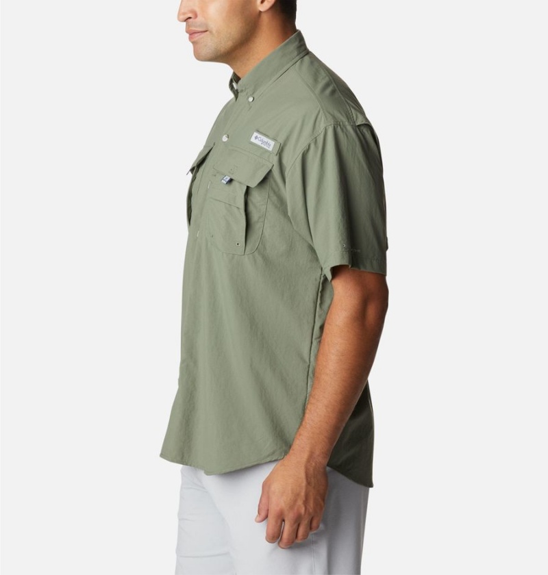 Green Columbia PFG Bahama II Short Sleeve Men's Shirt | 79568CEKZ