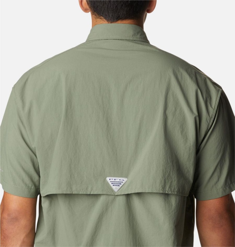 Green Columbia PFG Bahama II Short Sleeve Men's Shirt | 79568CEKZ