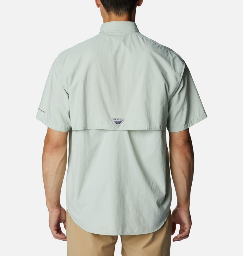 Green Columbia PFG Bahama II Short Sleeve Men's Shirt | 34089ORZP