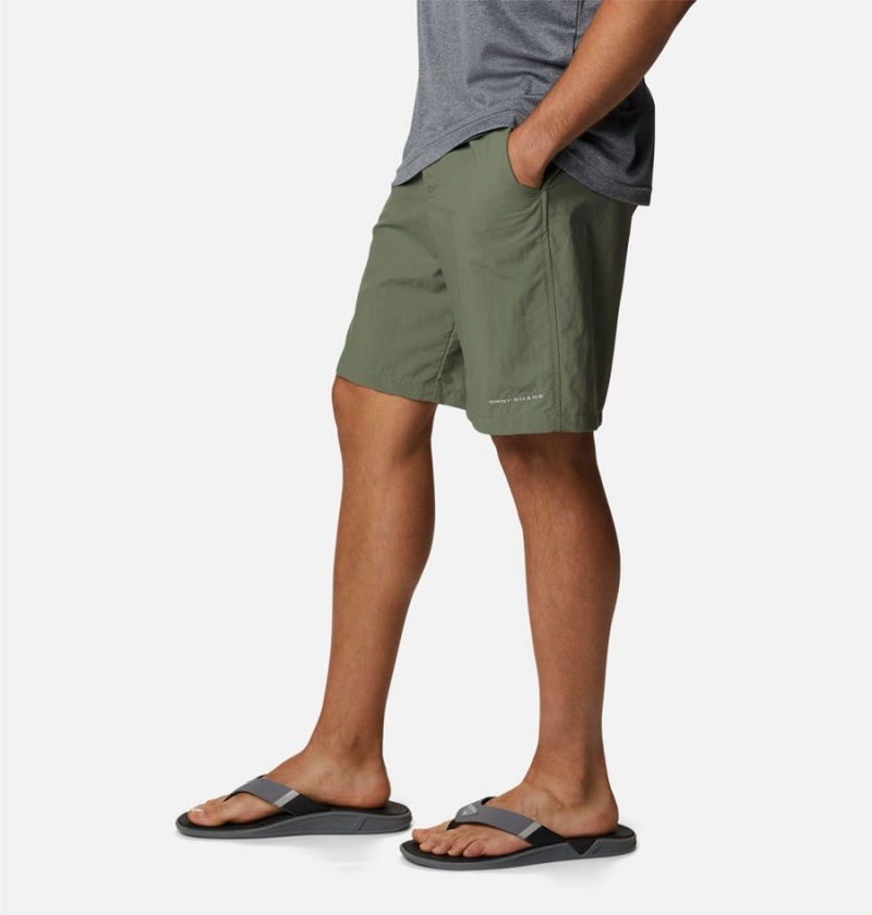 Green Columbia PFG Bahama Men's Shorts | 02831TRXW