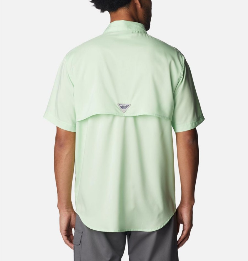 Green Columbia PFG Blood and Guts IV Woven Short Sleeve Men's Shirt | 02375ZREX