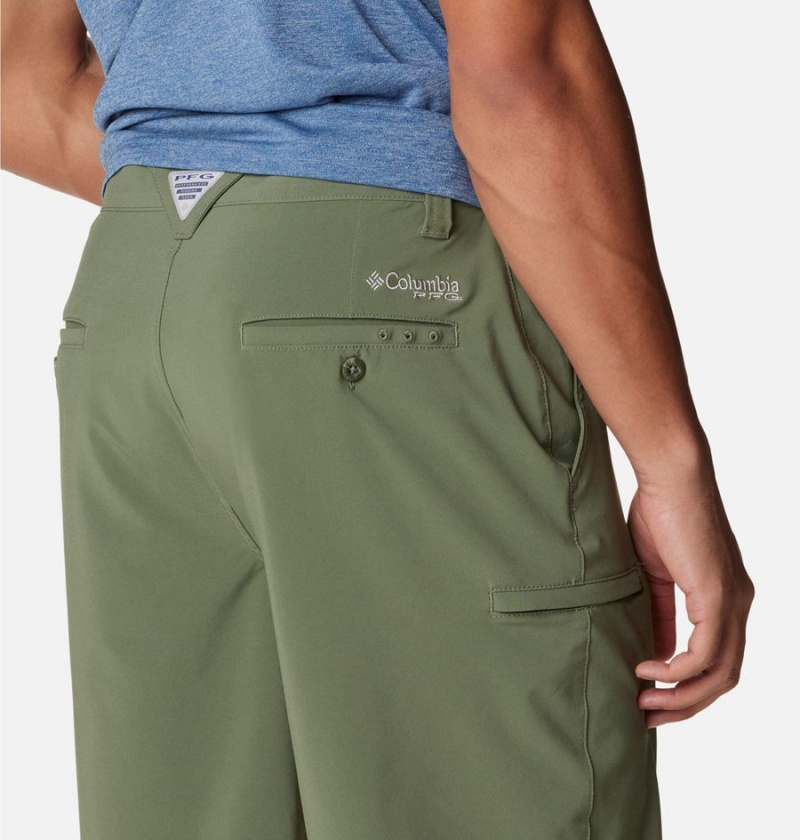 Green Columbia PFG Grander Marlin II Offshore Men's Shorts | 90541HZRU