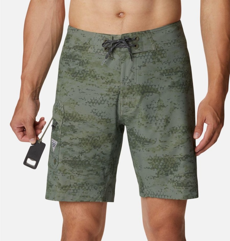 Green Columbia PFG Offshore II Board Men's Shorts | 26849BCFS