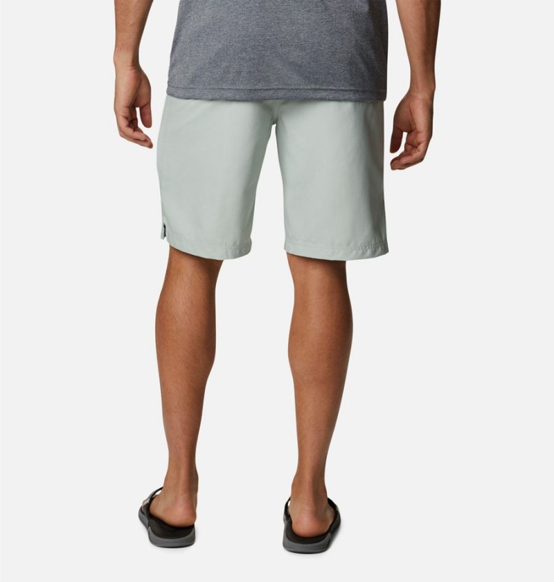 Green Columbia PFG Skiff Guide Men's Shorts | 89605MOIN